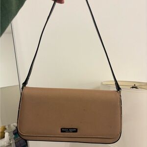 Kate Spade Brown Shoulder Bag with Black Strap